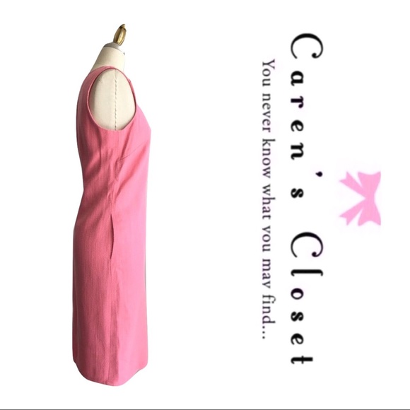 NWOT Talbots Pink Salmon Linen Shift Dress - Picture 4 of 7